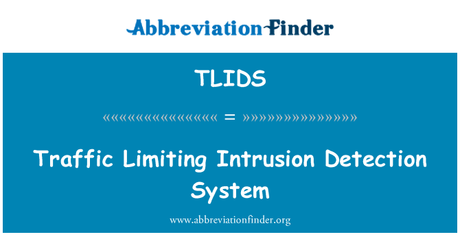 TLIDS: Κυκλοφορίας περιοριστικό σύστημα ανίχνευσης εισβολής