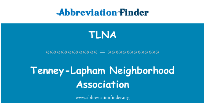 TLNA: Tenney Lapham Neighborhood Association