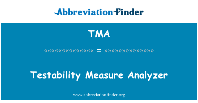 TMA: Testability mål Analyzer