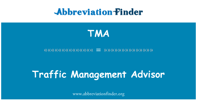 TMA: مشاور مدیریت ترافیک