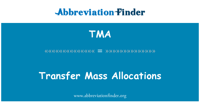 TMA: Ittrasferixxi l-allokazzjonijiet tal-massa