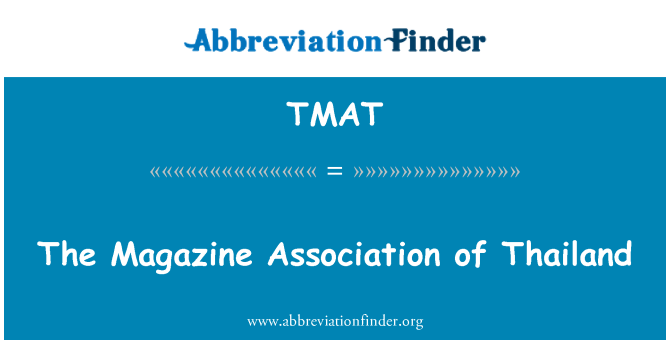 TMAT: The Magazine Association of Thailand