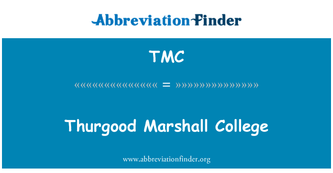 TMC: Kolèj Marshall Thurgood