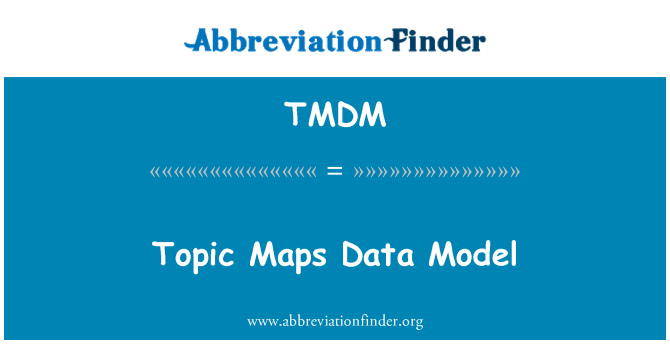TMDM: トピック マップ データ モデル