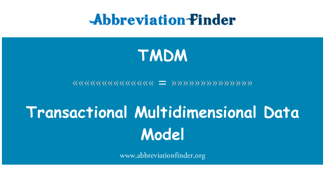 TMDM: Mô hình giao dịch dữ liệu đa chiều