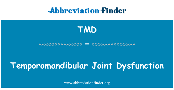 TMD: Kaakgewricht gezamenlijke dysfunctie