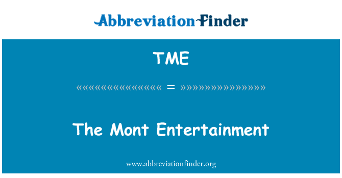 TME: 몽 엔터테인먼트