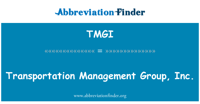 TMGI: Transportasi Management Group, Inc