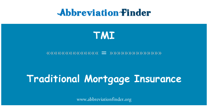 TMI: Traditional Mortgage Insurance