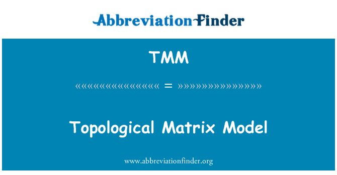 TMM: Topoloogiline Matrix mudel