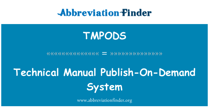 TMPODS: Sistem mempublikasikan-On-Demand Manual teknis