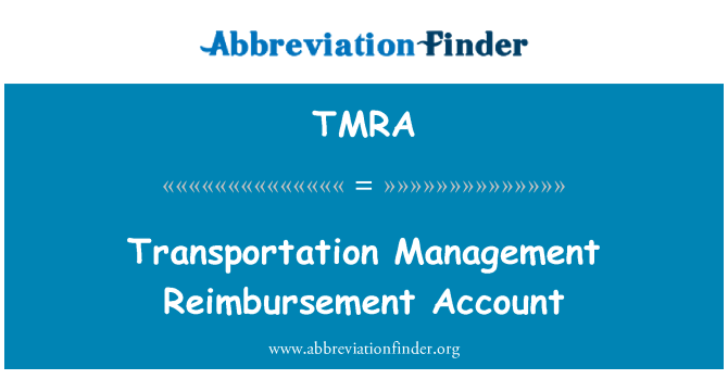 TMRA: 運輸管理償還帳戶