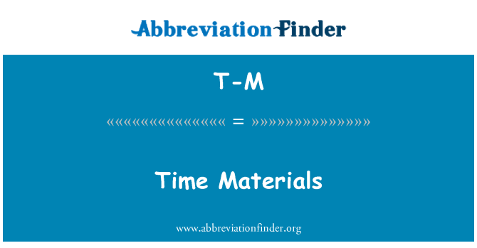 T-M: Tid materialer