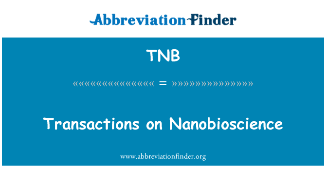 TNB: Tehingud Nanobioscience