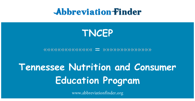 TNCEP: 田納西州營養和消費者教育程式