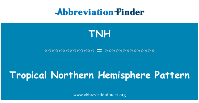 TNH: Tropické severní polokoule vzor