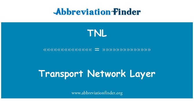 TNL: Netwerk transportlaag