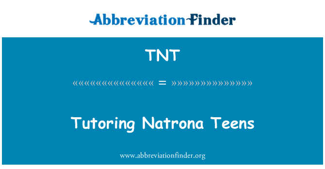 TNT: Tutoria Natrona adolescents