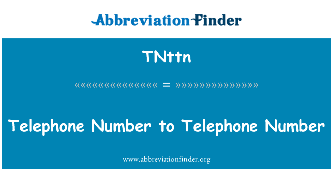 TNttn: Telefoninumber telefoninumber