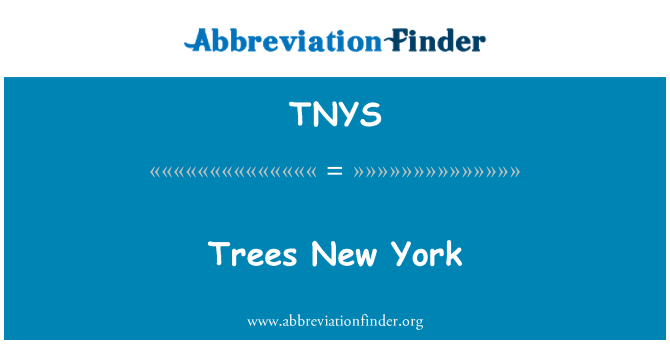 TNYS: Drveće New Yorka