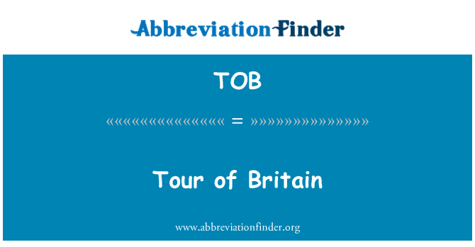 TOB: Tur Inggris