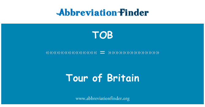 TOB: 英之旅 》