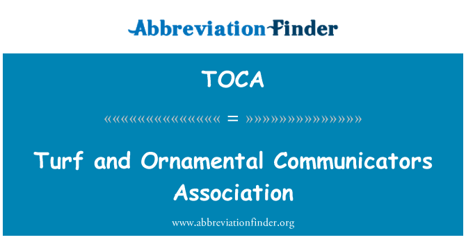 TOCA: Turf u l-Assoċjazzjoni Communicators ornamentali