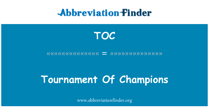 TOC: Tournament tal-Champions