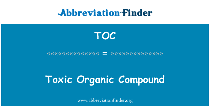 TOC: 有毒的有机化合物