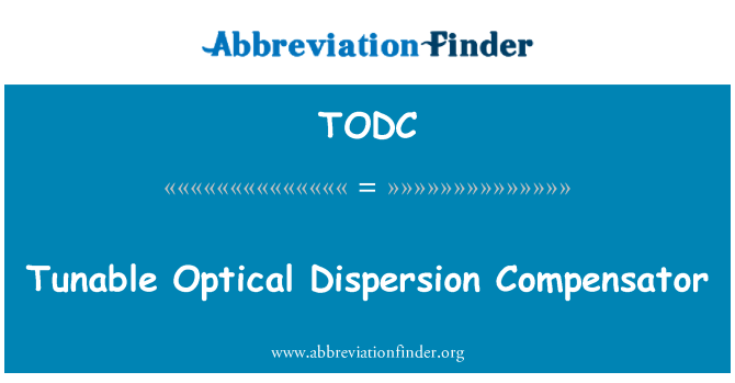 TODC: Compensador sintonitzable dispersió òptica