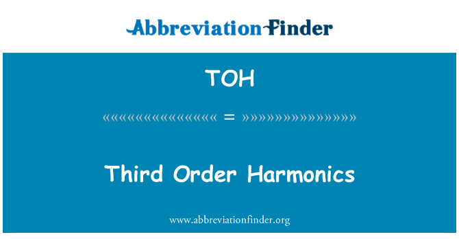 TOH: Harmonické třetího řádu