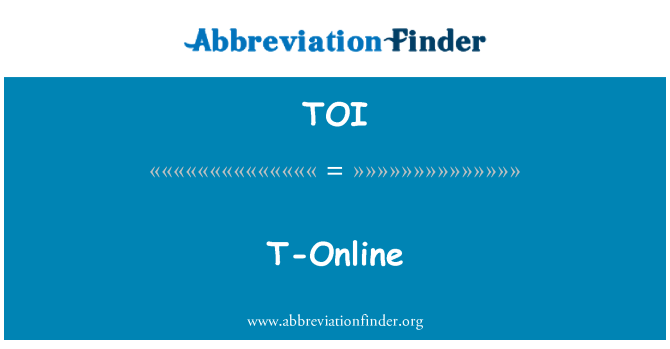 TOI: T-Online