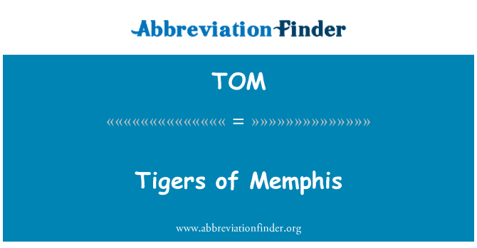 TOM: Tygři Memphis