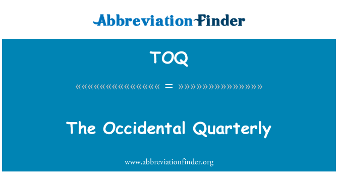 TOQ: Suku Occidental
