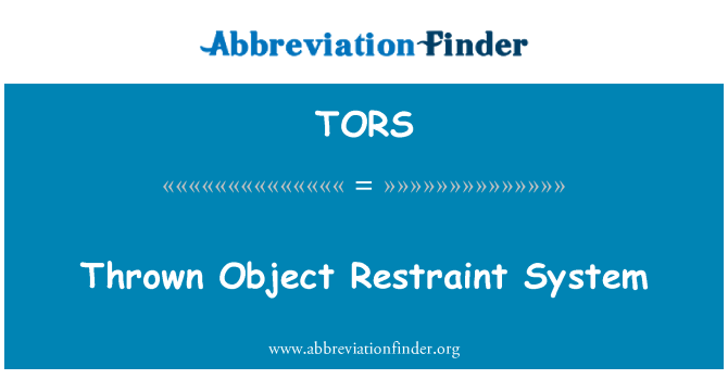 TORS: Dibuang sistem sekatan
