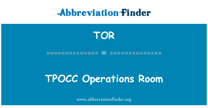 TOR: Sala d'operacions de TPOCC