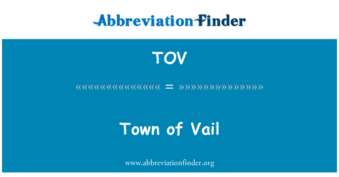 TOV: Belt ta ' Vail