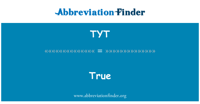 TYT: Benar