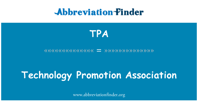 TPA: Technologie promotie vereniging