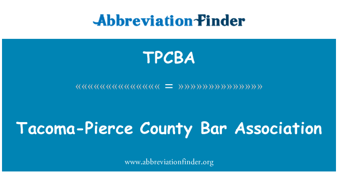 TPCBA: Asosyasyon Tacoma-Pierce eta Bar