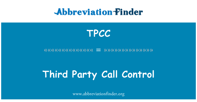 TPCC: Управление звонками третьей стороной