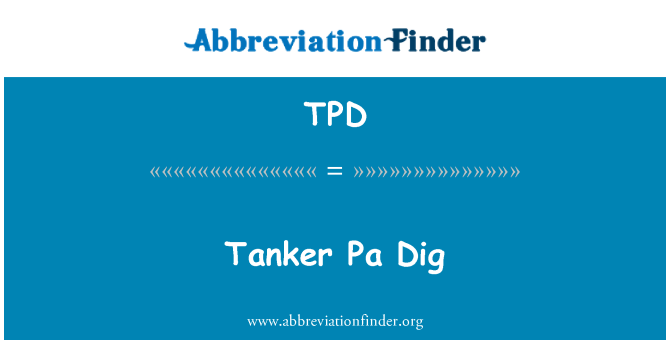 TPD: Tanker Pa Dig