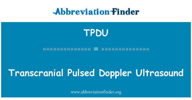 TPDU: טראנס פעמו אולטרסאונד דופלר