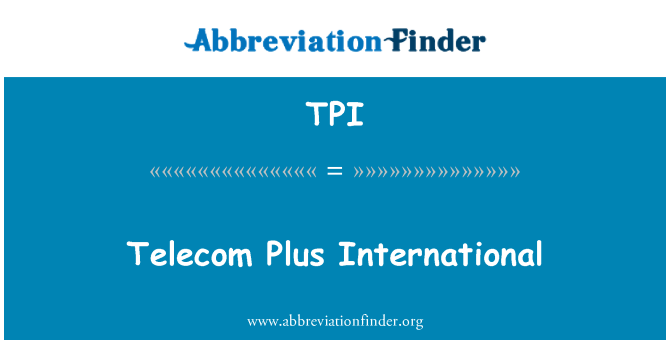 TPI: Telecom Plus International