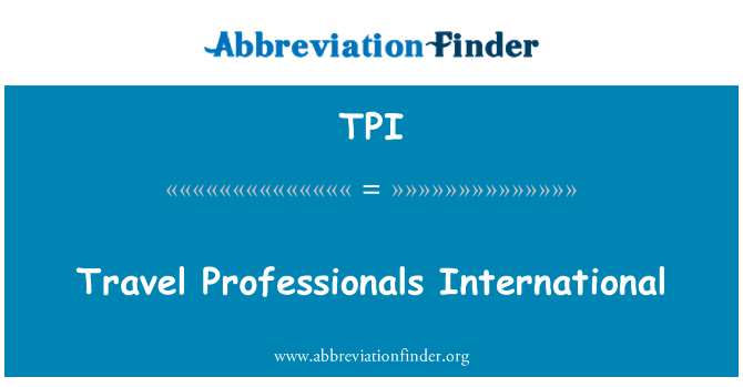 TPI: Vwayaj Professionnels entènasyonal