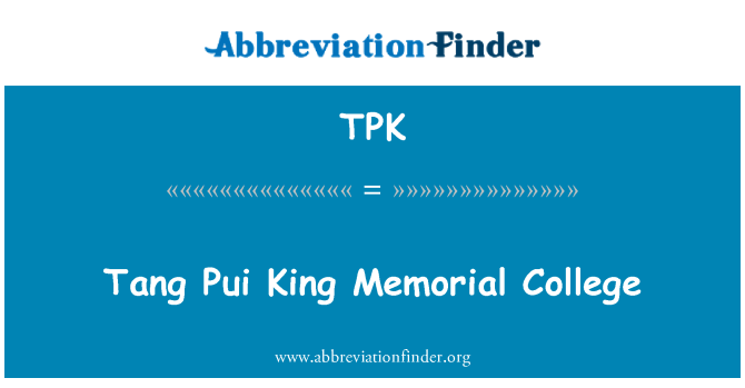 TPK: Tang King Pui tal-Monument tal-Kulleġġ