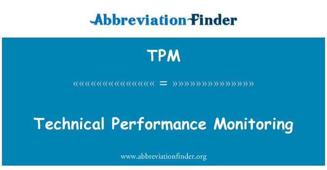 TPM: Monitoraggio delle prestazioni tecniche