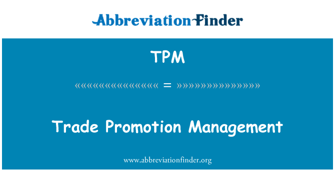TPM: Gestione promozione scambi