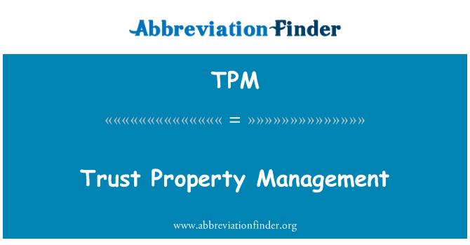 TPM: Mempercayai manajemen properti