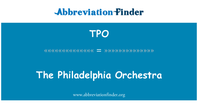 TPO: Philadelphia Orchestra